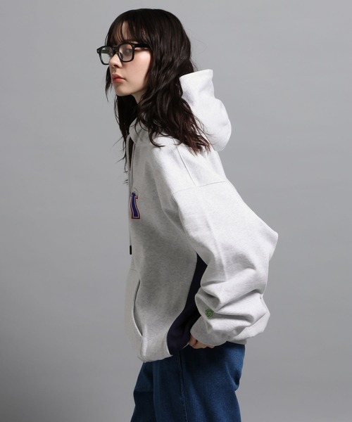 「GEORGE'S」 プルオーバーパーカー MEDIUM ホワイト メンズ_画像5