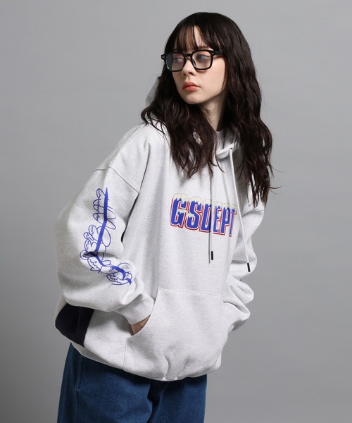 「GEORGE'S」 プルオーバーパーカー MEDIUM ホワイト メンズ_画像8