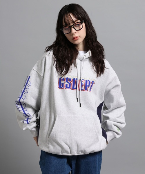 「GEORGE'S」 プルオーバーパーカー MEDIUM ホワイト メンズ_画像9