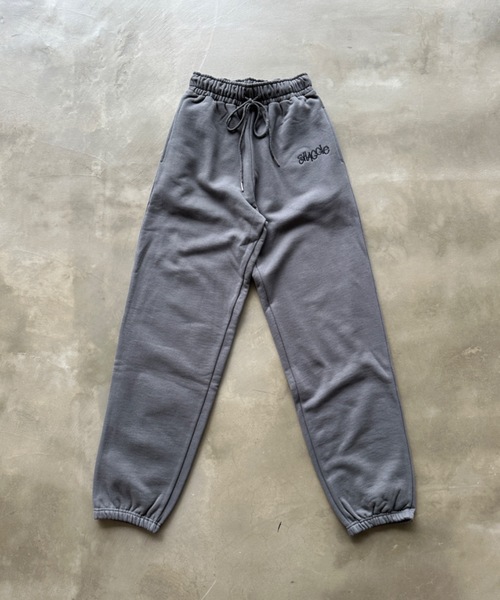 「SHAGGIE」 スウェットパンツ FREE チャコールグレー レディース_画像9