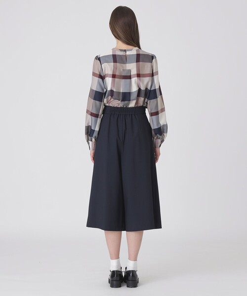 ブルーレーベル・クレストブリッジ　パーシャルチェックガウチョパンツ　サイズ40 BLUE LABEL CRESTBRIDGE（ブルーレーベルクレストブリッジ） ワイド