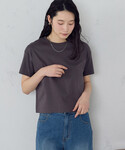 tシャツ 半袖 ボックスシルエット クロップド...の詳細画像5