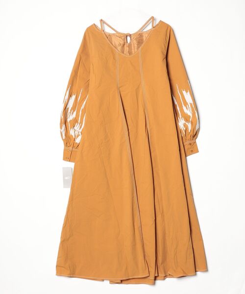 「RBS」 長袖ワンピース 1 イエロー レディース_画像2