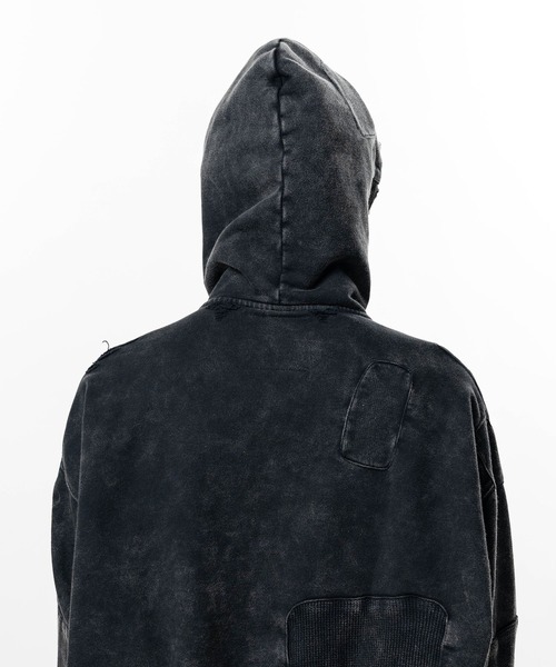 Maison Mihara Yasuhiro 黒 パーカー F Maison MIHARA YASUHIRO - サンフェードパーカー - sun faded halfzip