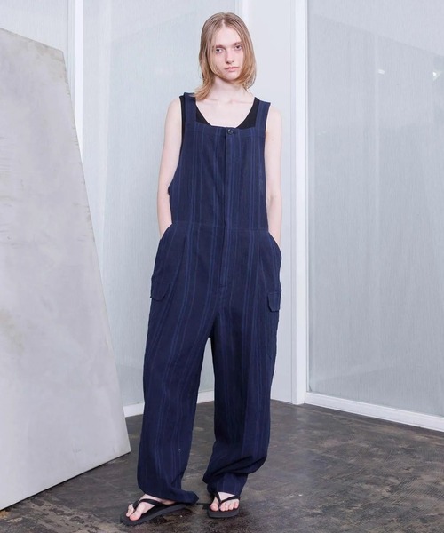 VOAAOV（ヴォアーブ） オーバーオール サロペット TWEED / STRIPE
