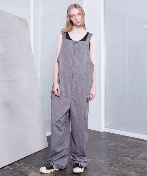 VOAAOV（ヴォアーブ） オーバーオール サロペット TWEED / STRIPE