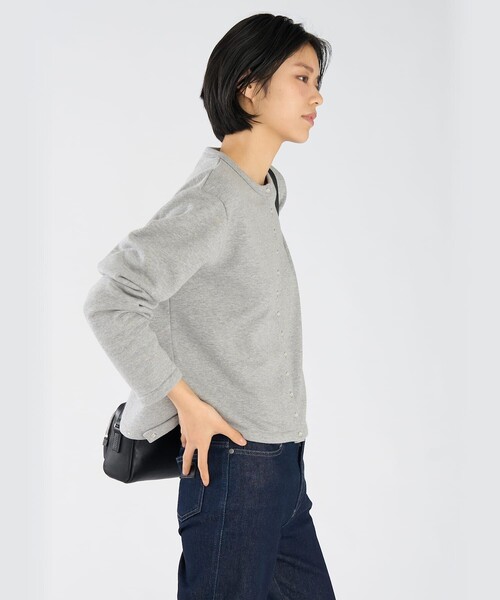 ク*ケ様 【希少色】アニエスベー オム カーディガン プレッション ネイビー T agnes b.（アニエスベー） tシャツ WEBスペシャル ロゴ コットン 長袖