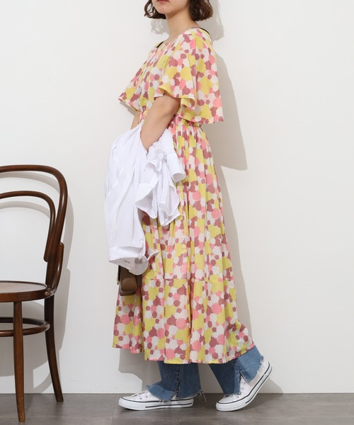 専用kilki キルキー　スカート　ヘビイチゴ　レトロ　ピンク kilki（キルキー） ワンピース 夏 ヘビイチゴプリントスカート 半端袖