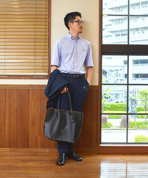「SHIPS」 トートバッグ ONE SIZE ブラック メンズの画像