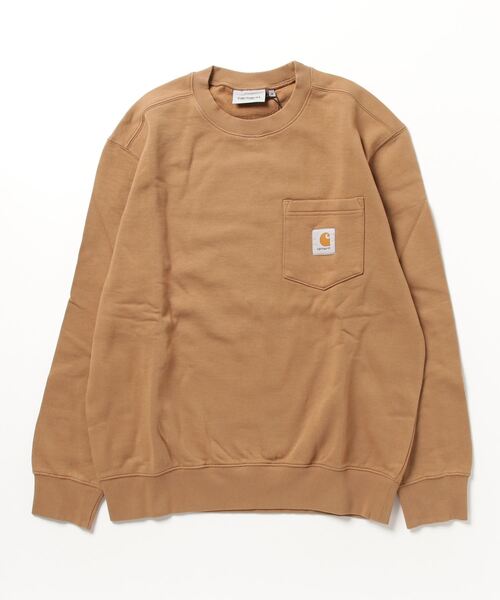 「Carhartt WIP」 スウェットカットソー M ブラウン メンズ_画像4