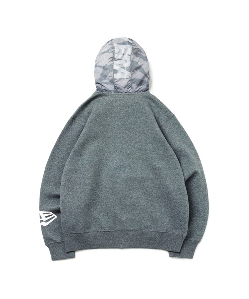 「NEW ERA」 ジップアップパーカー L グレー メンズの画像