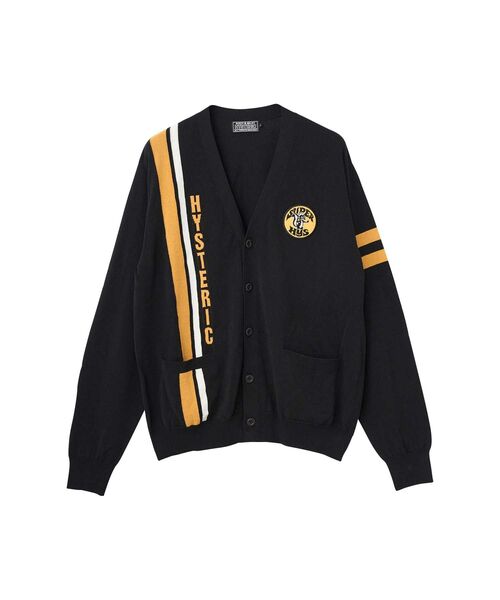 HYSTERICヒステリックグラマー ワッペン付 カーディガン HYSTERIC GLAMOUR（ヒステリックグラマー） カーディガン SUPER HYS