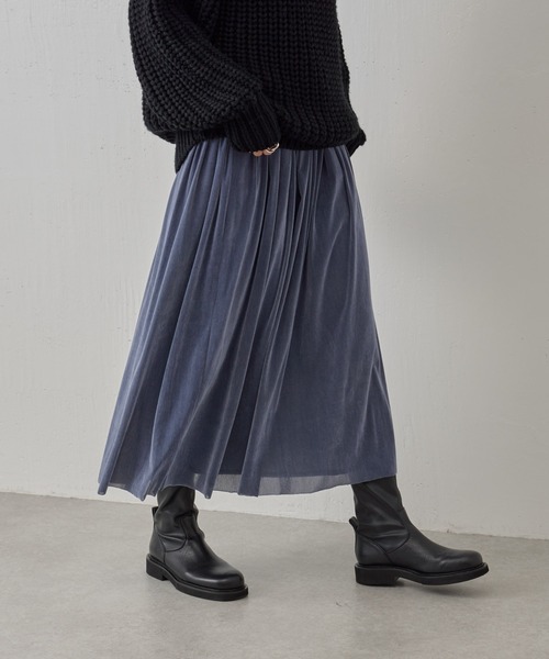 「BEARDSLEY」 スカート S ブルー レディース_画像6