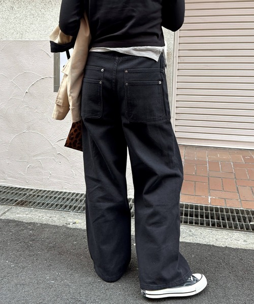 I-SOOK（アイスー） チノパン コットンワイドタックパンツ(chiica
