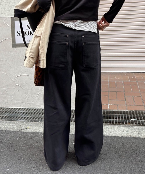 I-SOOK（アイスー） ワイドパンツ チノパン コットンワイドタック