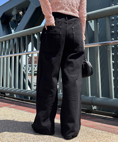 I-SOOK（アイスー） ワイドパンツ チノパン コットンワイドタック