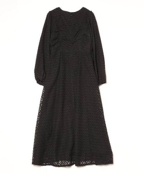 「Ray BEAMS」 長袖ワンピース 0 ブルー レディース_画像2