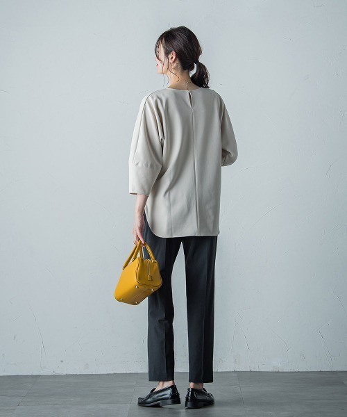「LAUTREAMONT」 7分袖カットソー 9号 ベージュ レディース_画像2