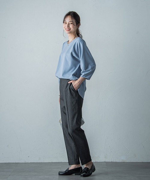 「LAUTREAMONT」 7分袖カットソー 9号 ベージュ レディース_画像5
