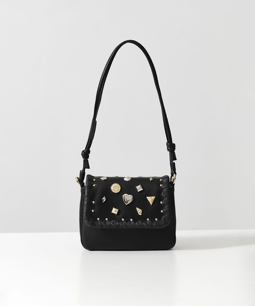 ショルダーバッグ バッグ 「TESSEN CREATION/テッセンクリエーション」FLAP BAG S(assort studs)/フラップバッグの画像