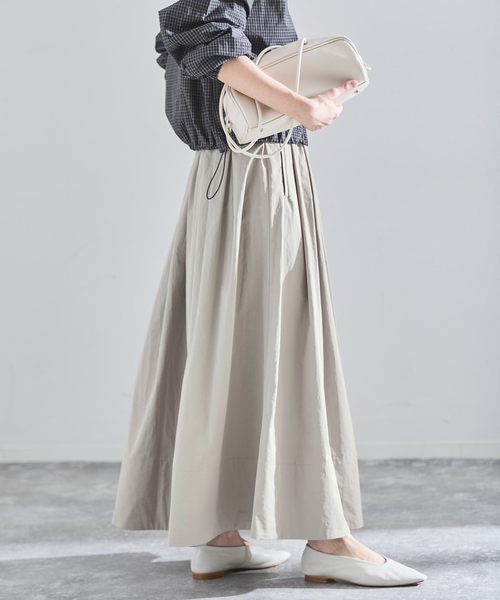 IENA（イエナ） ロング スカート 「追加」ウォッシャブル タフタ