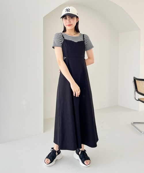 「Heather」 フラットサンダル L ブラック レディース_画像5