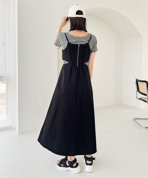「Heather」 フラットサンダル L ブラック レディース_画像6