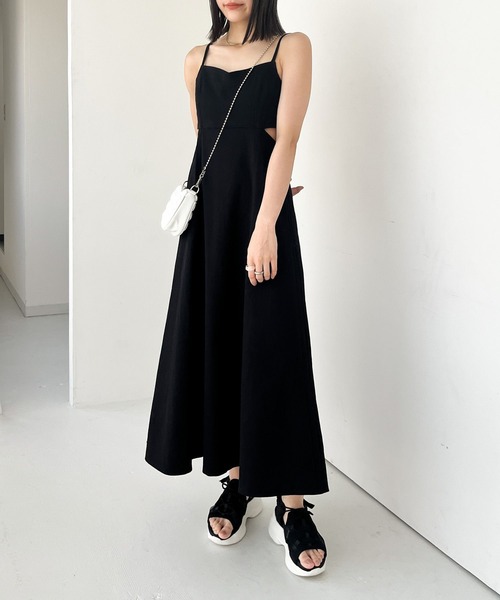 「Heather」 フラットサンダル L ブラック レディース_画像7