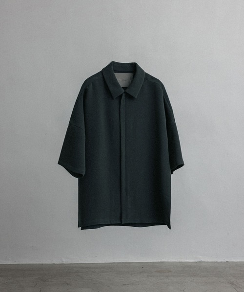 「WYM × ATTACHMENT」 半袖シャツ L グリーン メンズ_画像4