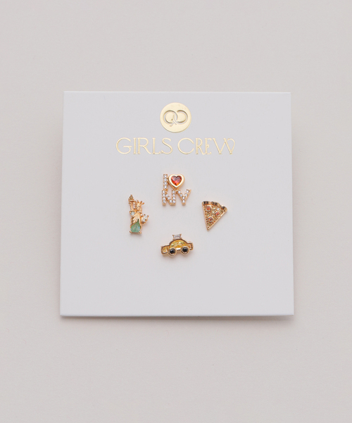 ピアス 「WEB限定」Girlscrew/ガールズクルー Big Apple ピアス(4ピース1セット) レディースの画像
