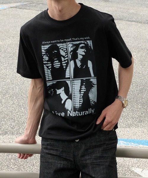 Perushu tシャツ Graphic Assorted Print T-Shirt／グラフィック