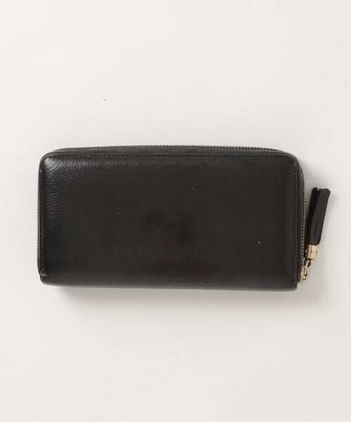 ☆GUCCI ブラック レザー ソーホー 長財布 タッセル ラウンドファスナー GUCCI（グッチ） ソーホー タッセル 財布 - ブラック レディース