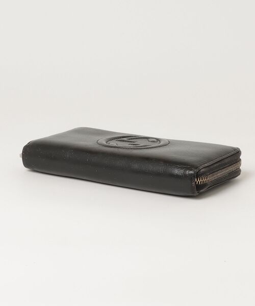 ☆GUCCI ブラック レザー ソーホー 長財布 タッセル ラウンドファスナー GUCCI（グッチ） ソーホー タッセル 財布 - ブラック レディース