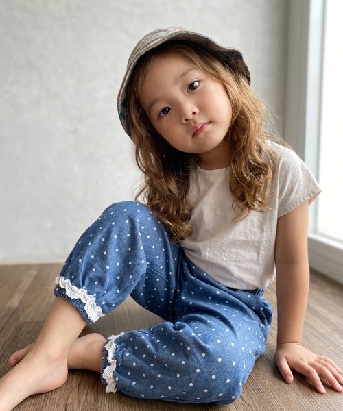 aimoha（アイモハ） ワイドパンツ パンツ 「aimoha KIDS」ドット柄