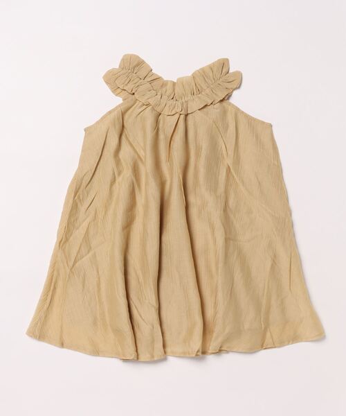 「aimoha」 「KIDS」ノースリーブワンピース 90 ブラウン キッズ_画像3