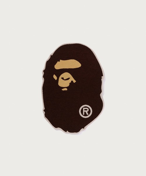 A BATHING APE エイプ　ラグマット　新品未使用　アベイシングエイプ A BATHING APE（アベイシングエイプ） ラグ ラグマット APE HEAD RUG S