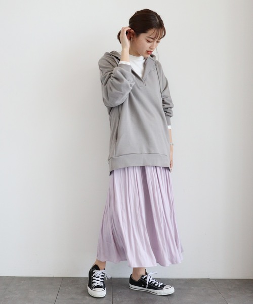 AMERICAN HOLIC パーカー スキッパーフード付き裏毛プルオーバー