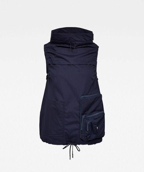 ブラウス シャツ E MOCK NECK SLEEVELESS TOP レディース
