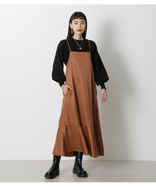 国産正規店 ワンピース - 通販 - PayPayモール 裾フレアバックリボンキャミワンピース ZOZOTOWN PayPayモール店 2022お得