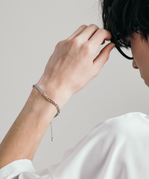 華やかな【RL】ロゴチャームチェーンブレスレット 男女兼用 925 チャーム付 チェーンブレスレット [cb040] | お洒落な