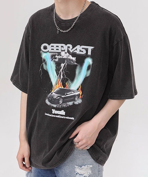 WESTBOY（ウエストボーイ） tシャツ ビッグシルエットヴィンテージ加工