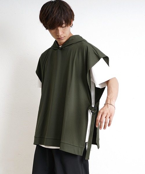 クリンヨシキ ダウン ジレ ジャケット ベスト パーカー ジップアップ 水玉