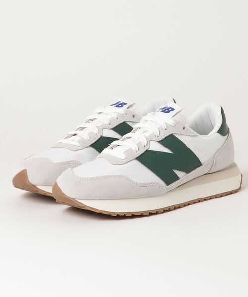 スニーカー New Balance/ニューバランス スウェード×ナイロンアッパーガムソールスニーカー メンズ レディースの画像
