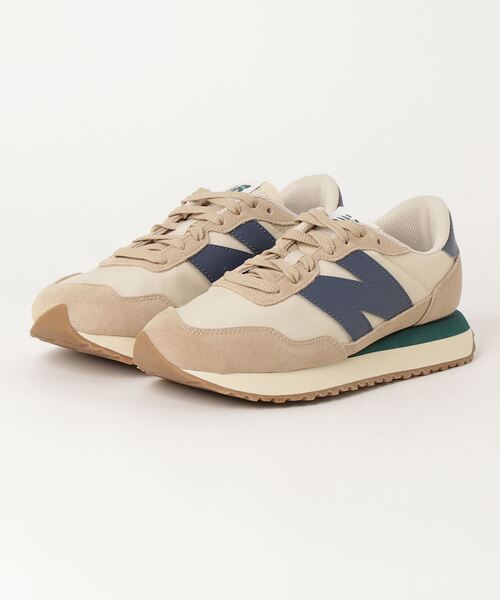 スニーカー New Balance/ニューバランス スウェード×ナイロンアッパーガムソールスニーカー メンズ レディースの画像