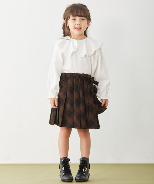 ANY（エニィ） スカート チェックプリーツスカート キッズ 子供服