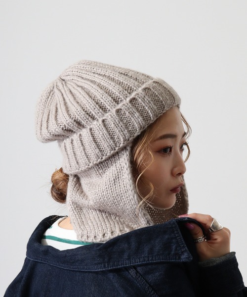 KAPITAL 耳あて付きニット帽 RACAL ニット帽 ニットキャップ Dog-ear Tab Knit Watch / 耳
