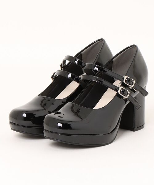 OHGA オーガ　美品　ダブルストラップパンプス byあしながおじさん パンプス 厚底ダブルストラップパンプス