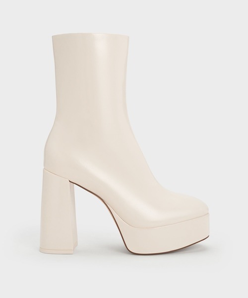 【追跡あり!】ALDO サイドジップ ハイヒール アンクルブーツ サイドジップ アンクルブーツ - ブラック | CHARLES & KEITH