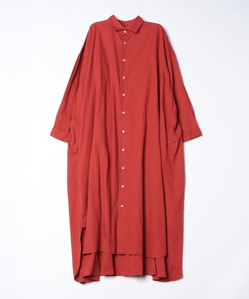 suzuki takayuki シャツワンピース weather-cloth shirt