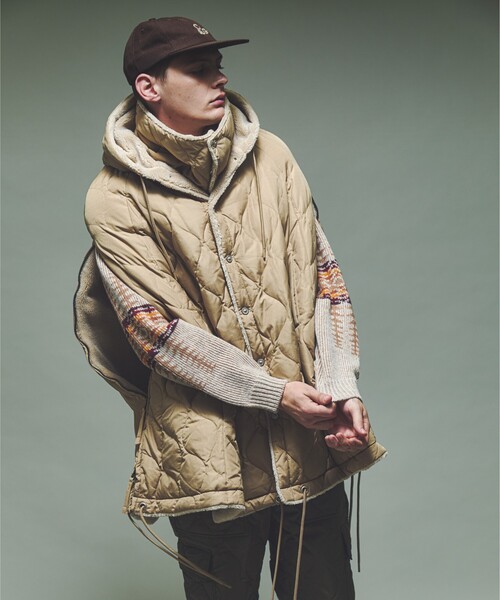 ジャケット・アウター TAION MILITARY SIBLE DOWN CAPE TAION（タイオン） ダウンジャケット ダウン 「TAION / タイオン